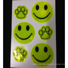 Promoitonal cute guide footprint good self-adhesive prism reflective sticker for supermarket